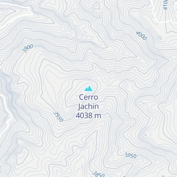 Map of Cerro Jachin
