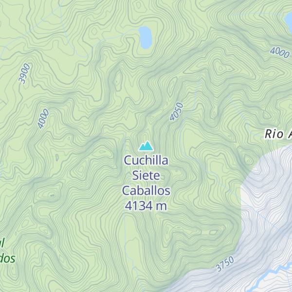 Map of Cuchilla Siete Caballos