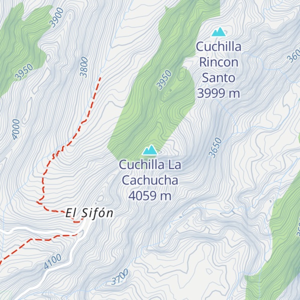 Map of Cuchilla La Cachucha