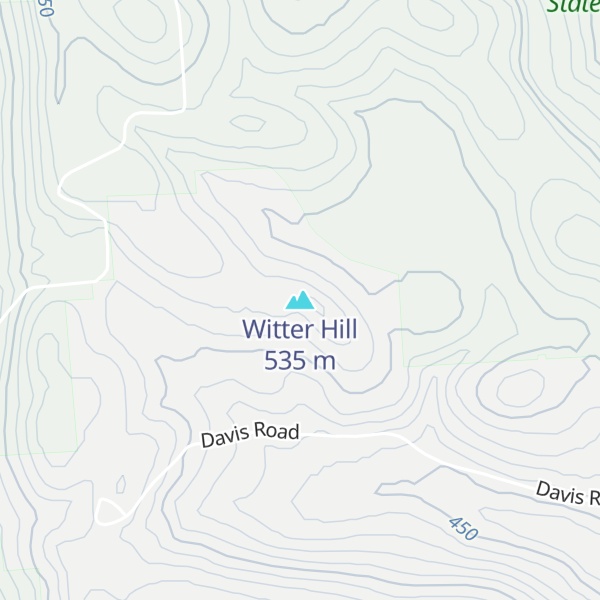 Map of Witter Hill