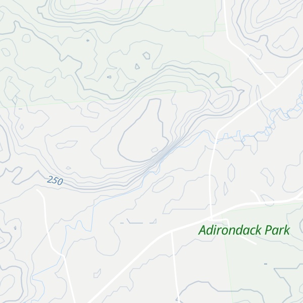 Map of Baldface Hill