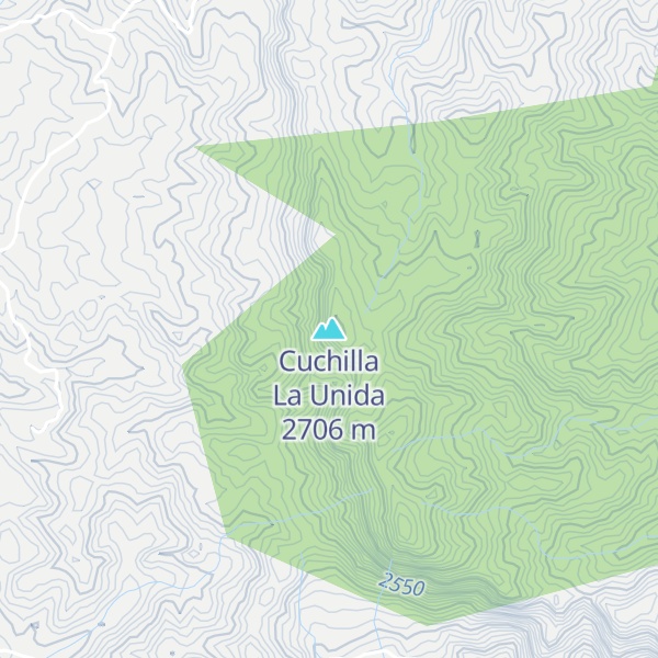 Map of Cuchilla La Unida