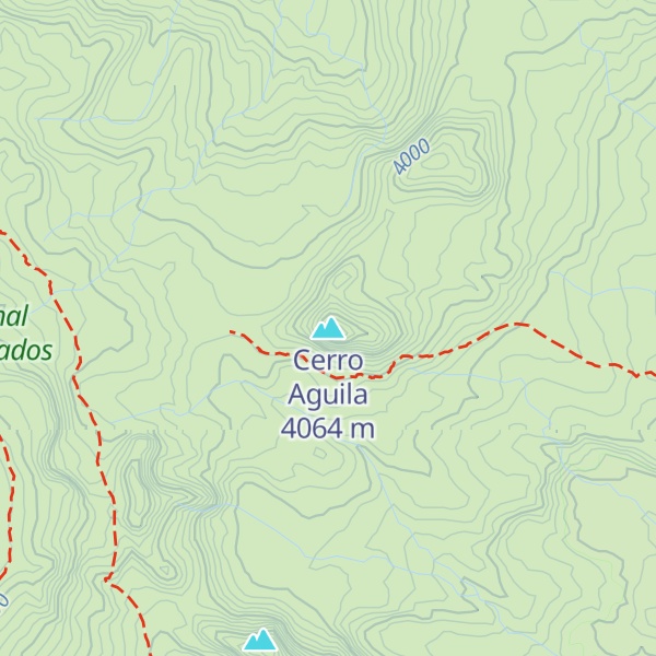Map of Cerro Aguila