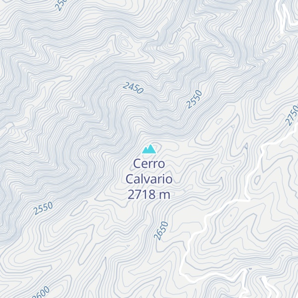Map of Cerro Calvario