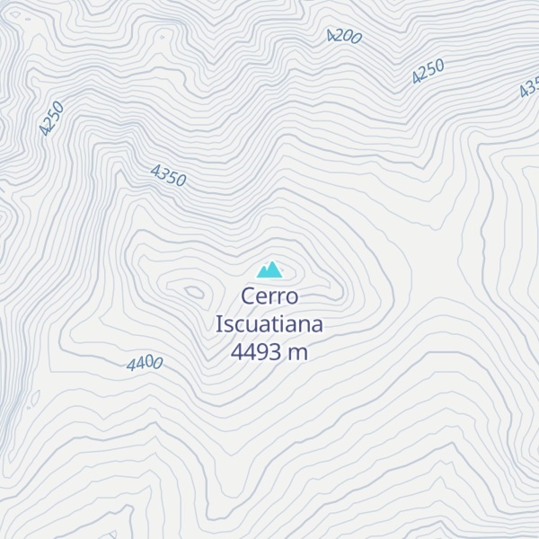 Map of Cerro Iscuatiana