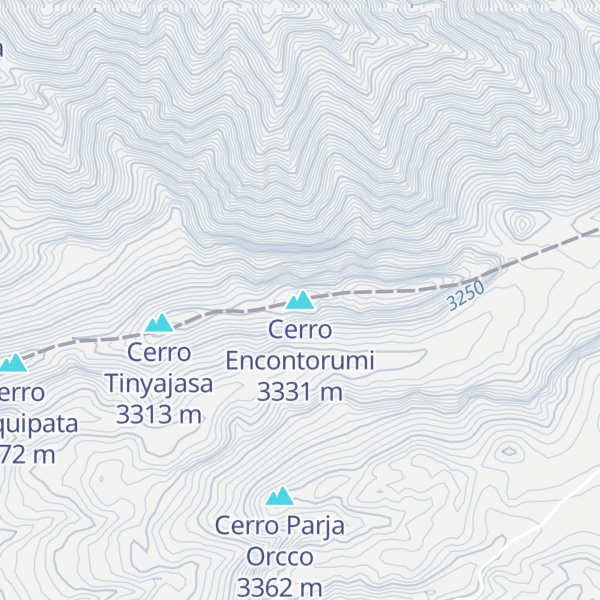 Map of Cerro Encontorumi