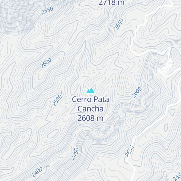 Map of Cerro Pata Cancha