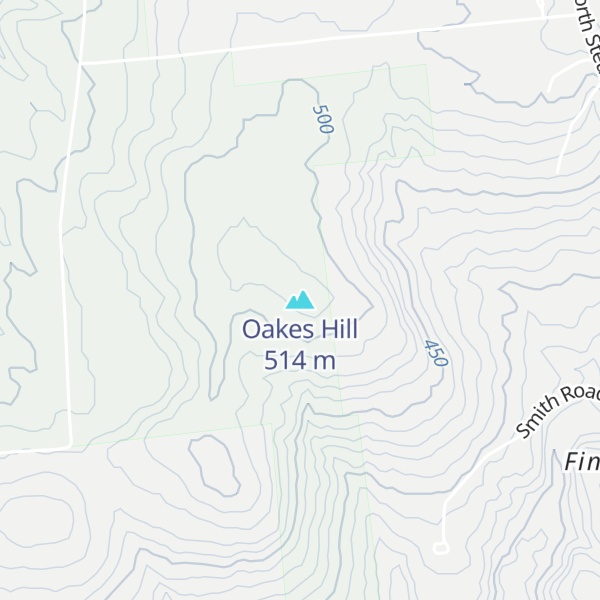 Map of Oakes Hill