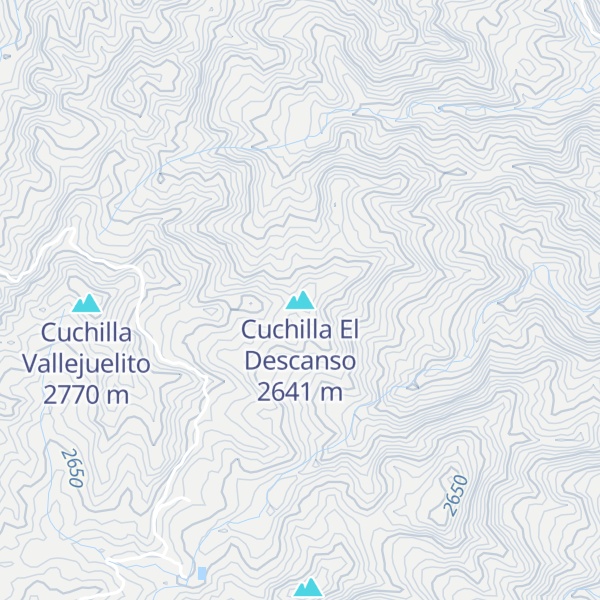 Map of Cuchilla El Descanso