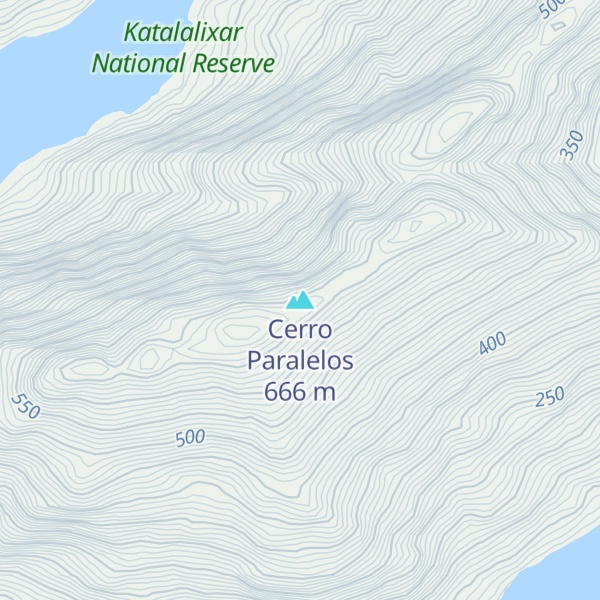 Map of Cerro Paralelos