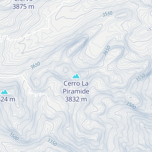 Map of Cerro La Piramide