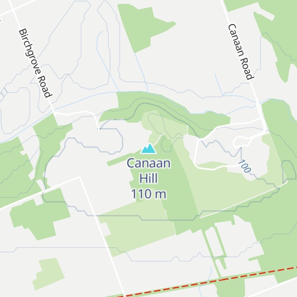 Map of Canaan Hill