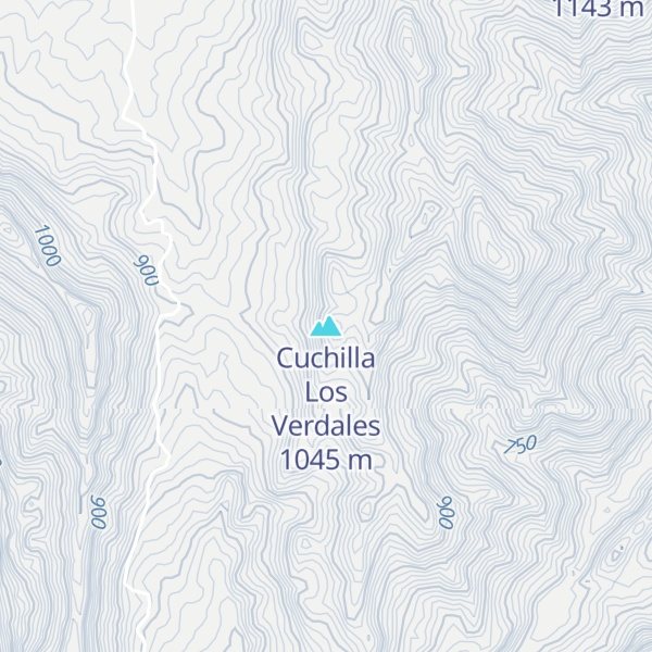 Map of Cuchilla Los Verdales