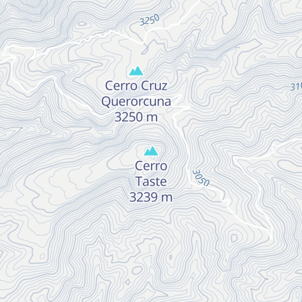 Map of Cerro Taste