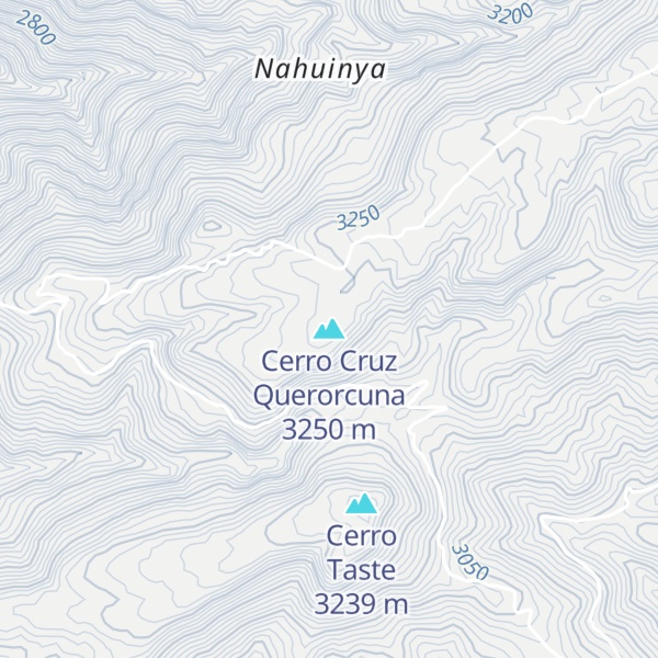 Map of Cerro Cruz Querorcuna