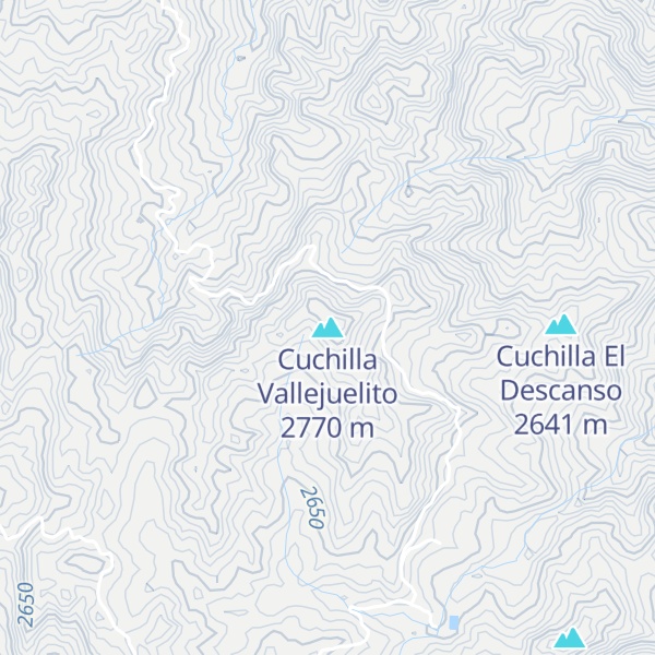 Map of Cuchilla Vallejuelito