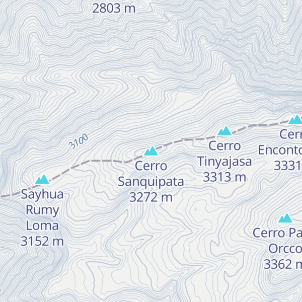 Map of Cerro Sanquipata