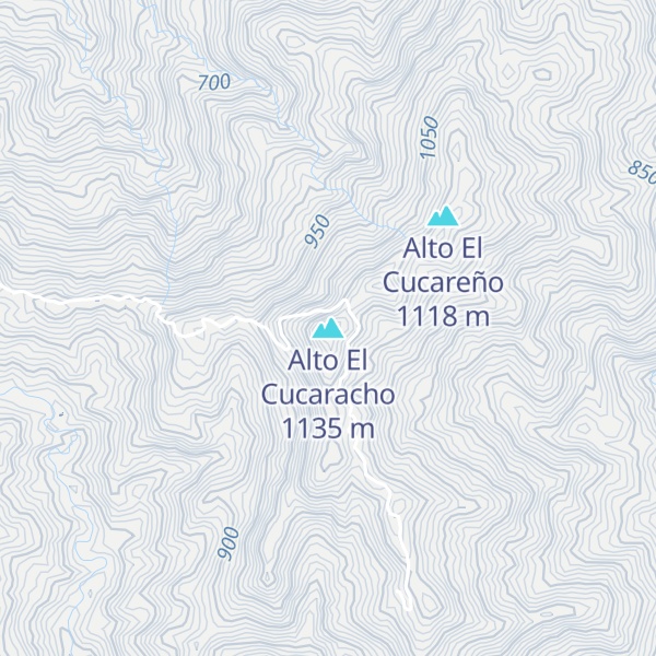 Map of Alto El Cucaracho