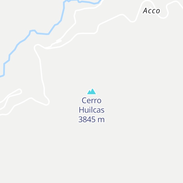 Map of Cerro Huilcas