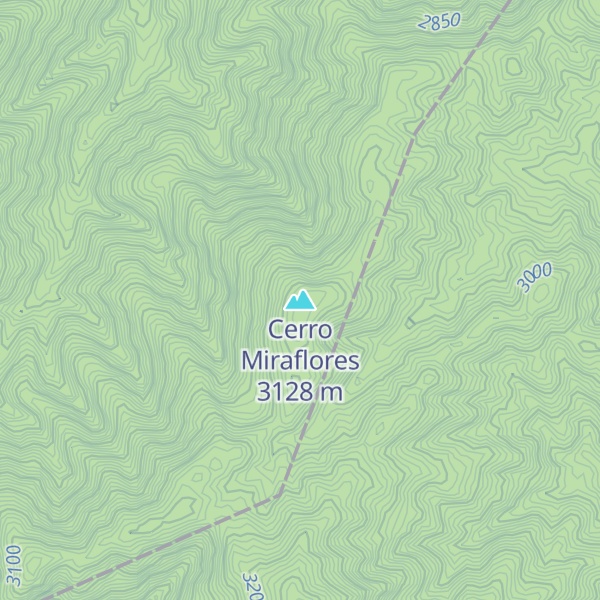 Map of Cerro Miraflores