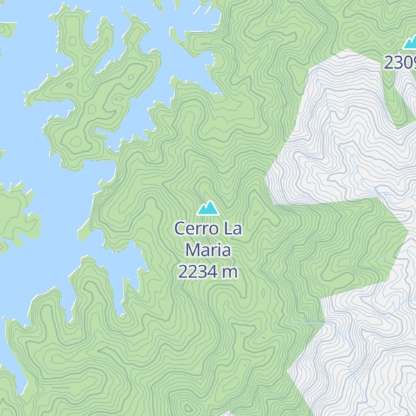 Map of Cerro La Maria