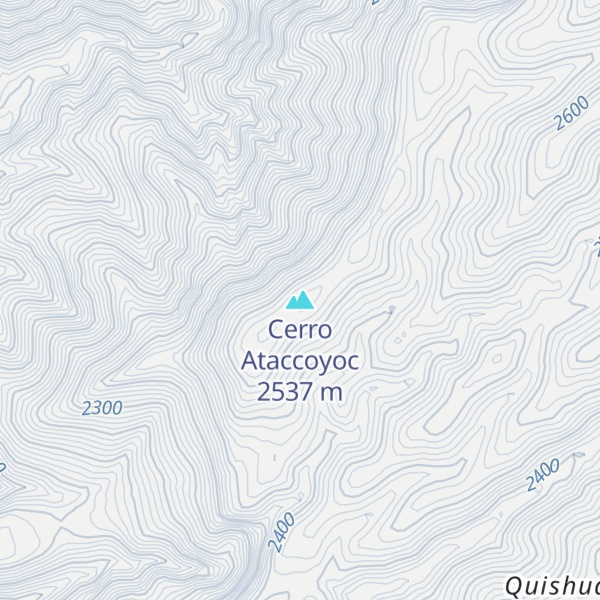 Map of Cerro Ataccoyoc