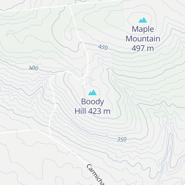 Map of Boody Hill