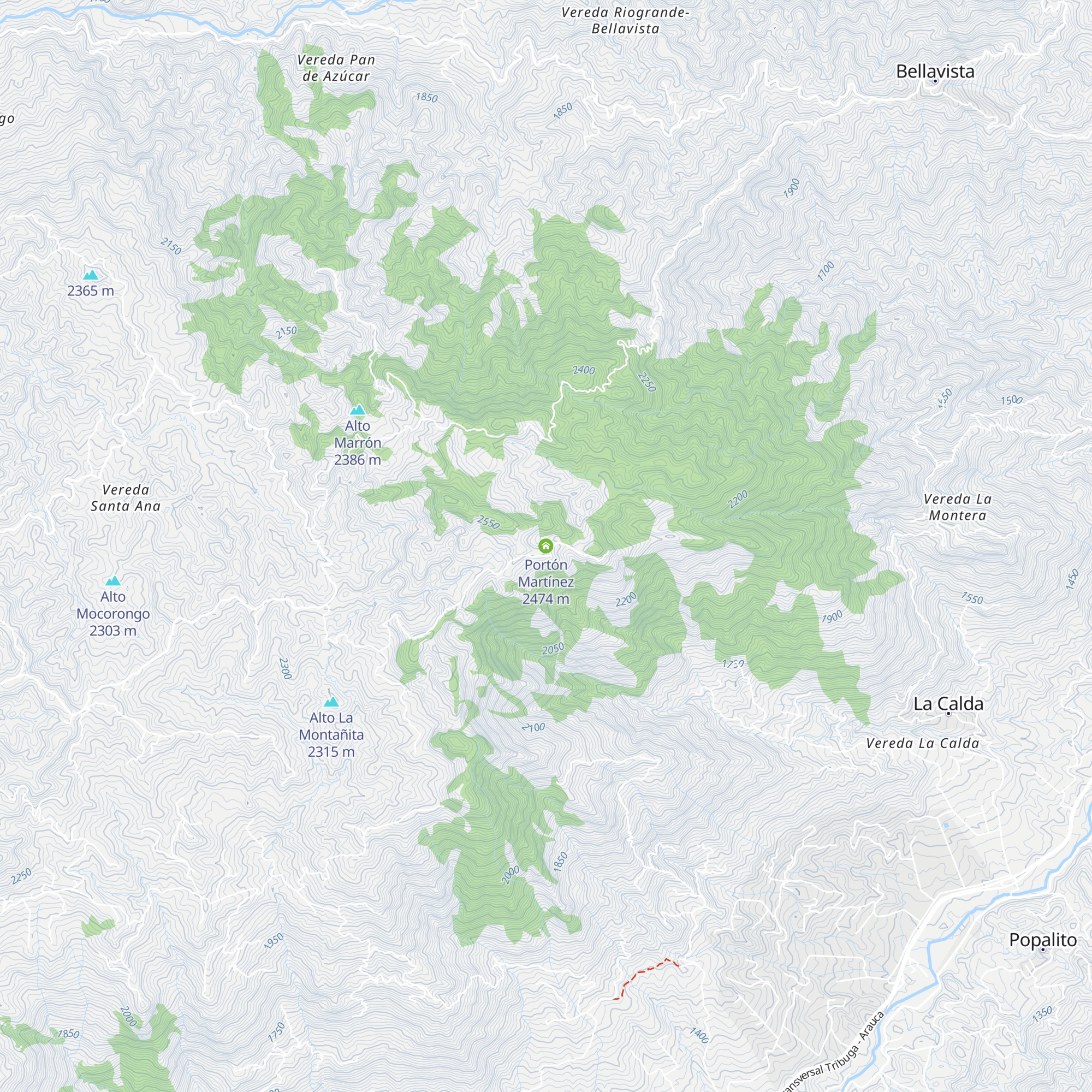 Portón Martínez map