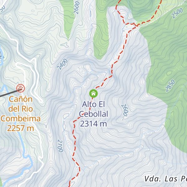 Map of Alto El Cebollal
