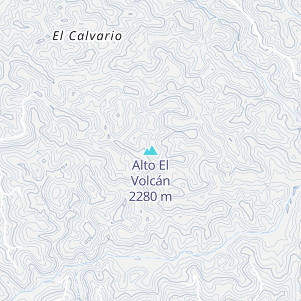 Map of Alto El Volcán