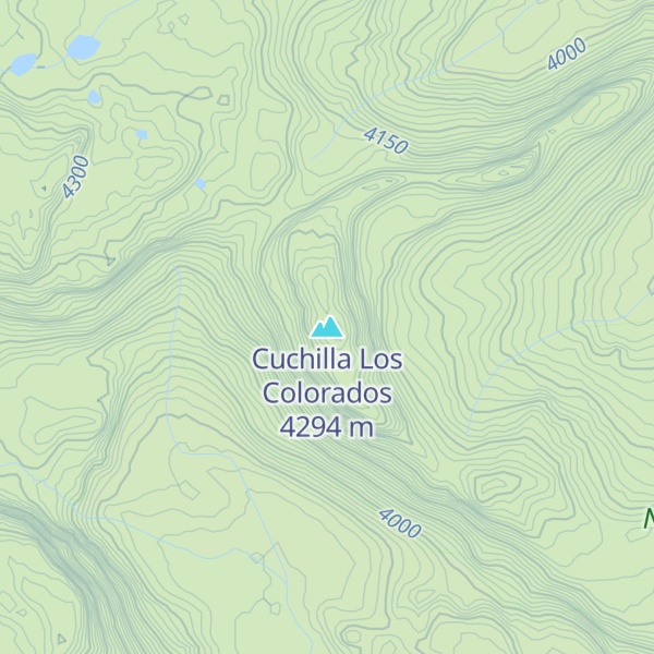 Map of Cuchilla Los Colorados