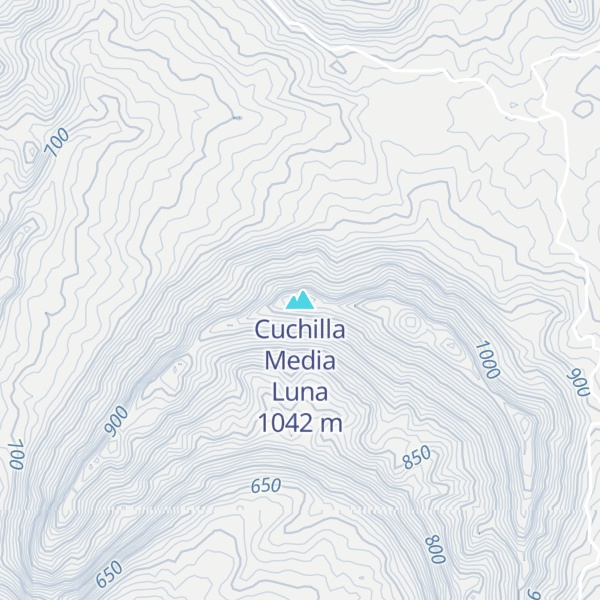 Map of Cuchilla Media Luna