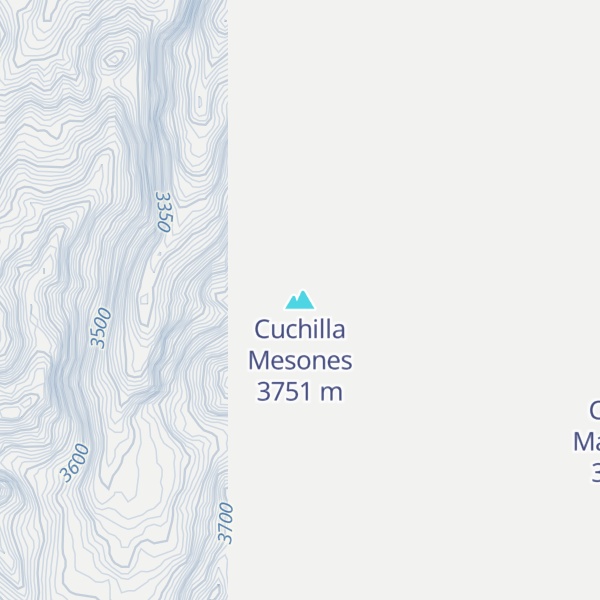 Map of Cuchilla Mesones