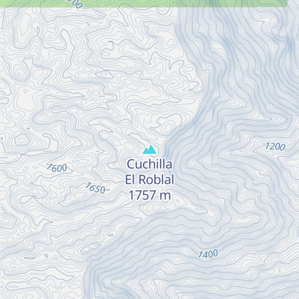 Map of Cuchilla El Roblal
