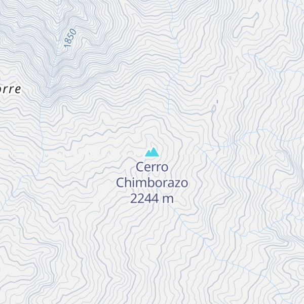 Map of Cerro Chimborazo