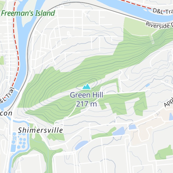 Map of Green Hill