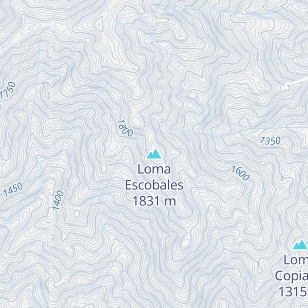 Map of Loma Escobales