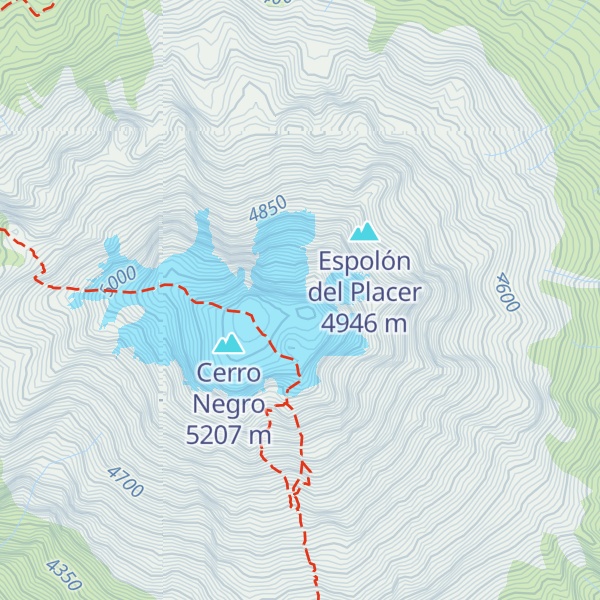 Map of Espolón Mesetas