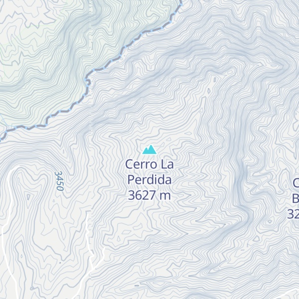 Map of Cerro La Perdida