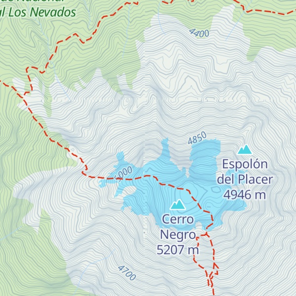 Map of Espolón El Gusano