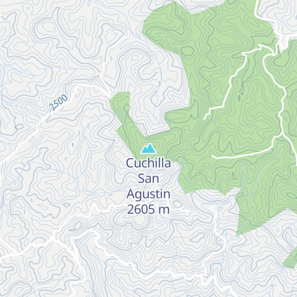 Map of Cuchilla San Agustin