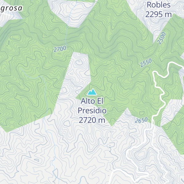 Map of Alto El Presidio