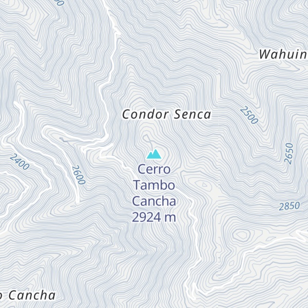 Map of Cerro Tambo Cancha