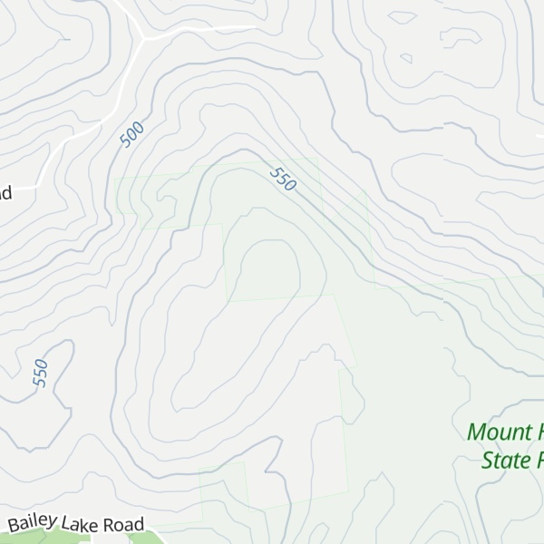 Map of Mount Hunger
