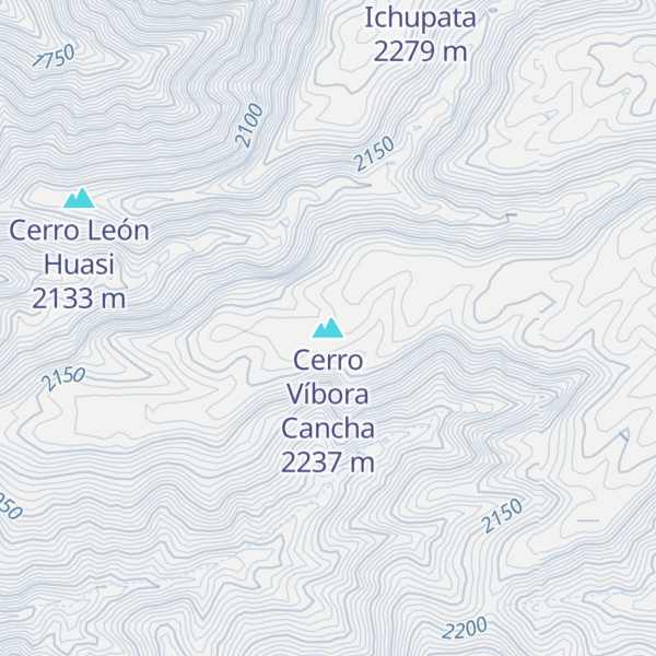 Map of Cerro Víbora Cancha