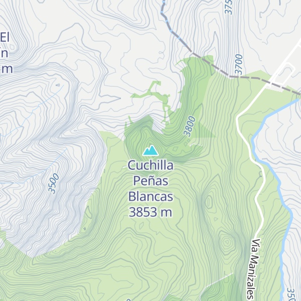Map of Cuchilla Peñas Blancas