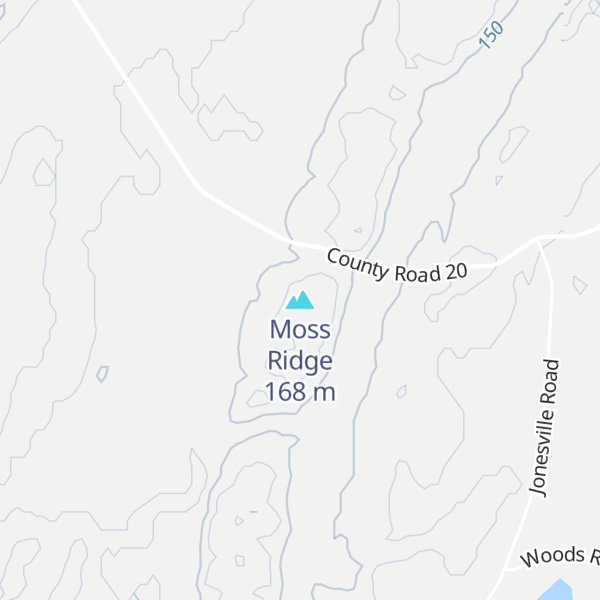 Map of Moss Ridge