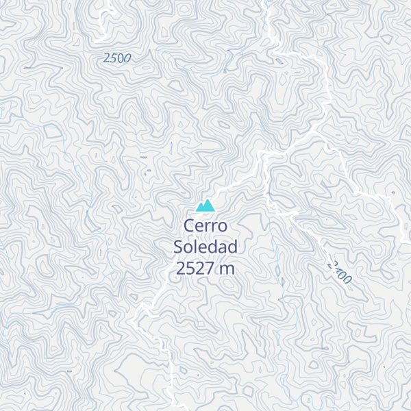 Map of Cerro Soledad