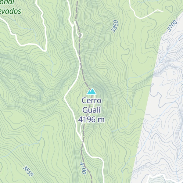 Map of Cerro Gualí