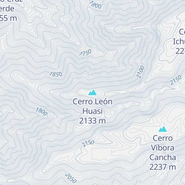 Map of Cerro León Huasi